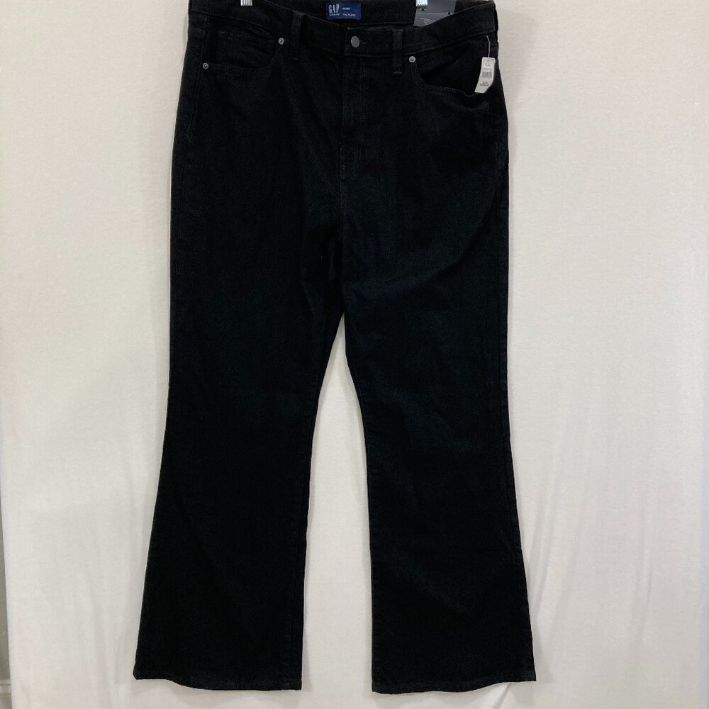 New GAP Womens Jeans size 20 Plus Black The 70's Flare